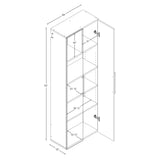 Prepac HangUps 24-in W x 72-in H Wood Composite White Wall-mount Utility Storage Cabinet