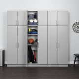 Prepac Elite 18.9-in W x 24-in H Wood Composite Light Gray Wall-mount Utility Storage Cabinet