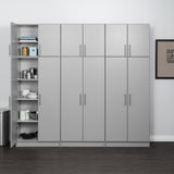 Prepac Elite 18.9-in W x 24-in H Wood Composite Light Gray Wall-mount Utility Storage Cabinet