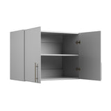 Prepac Elite 18.9-in W x 24-in H Wood Composite Light Gray Wall-mount Utility Storage Cabinet