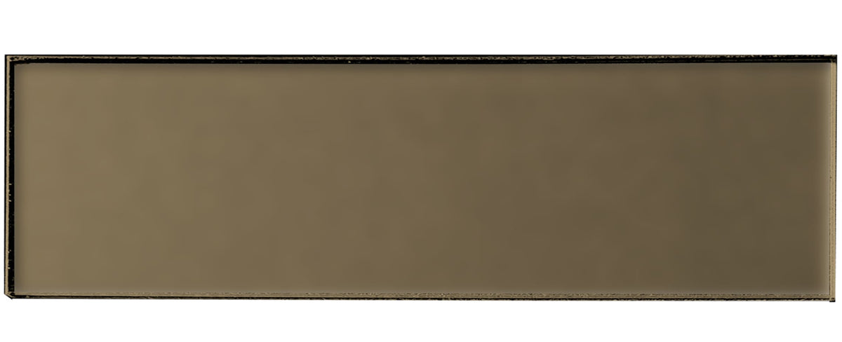 Abolos Forever Bronze 4-in x 16-in Matte Glass Subway Peel and stick Wall Tile product image