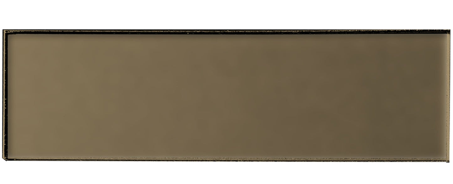 Abolos Forever Bronze 4-in x 16-in Matte Glass Subway Peel and stick Wall Tile product image