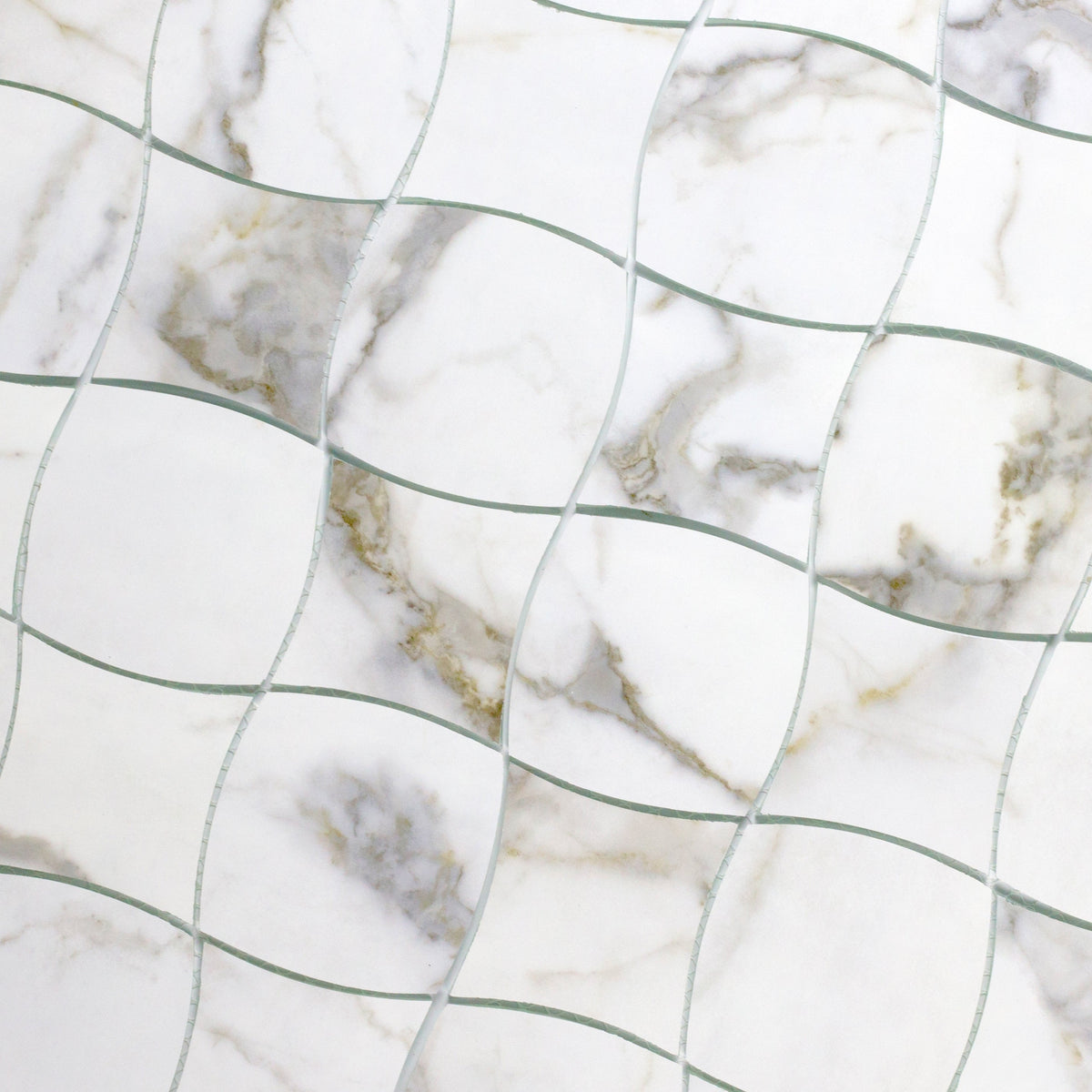 Abolos Musico Carrara Gray 12-in x 12-in Multi-finish Glass Patterned Mosaic Wall Tile product image