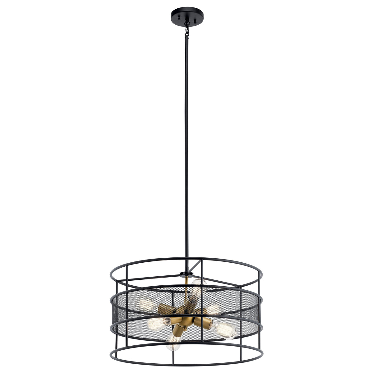 Kichler Piston 6-Light Black Transitional Chandelier