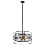 Kichler Piston 6-Light Black Transitional Chandelier