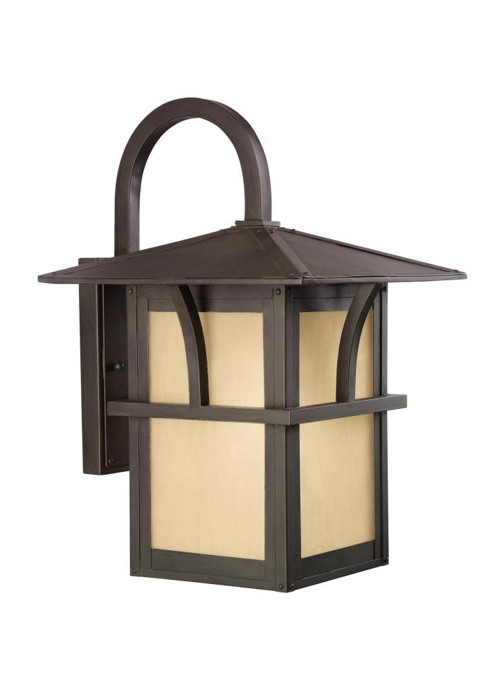 Sea Gull Lighting Medford Lakes 17-in H Statuary Bronze Medium Base (E-26) Outdoor Wall Light ENERGY STAR