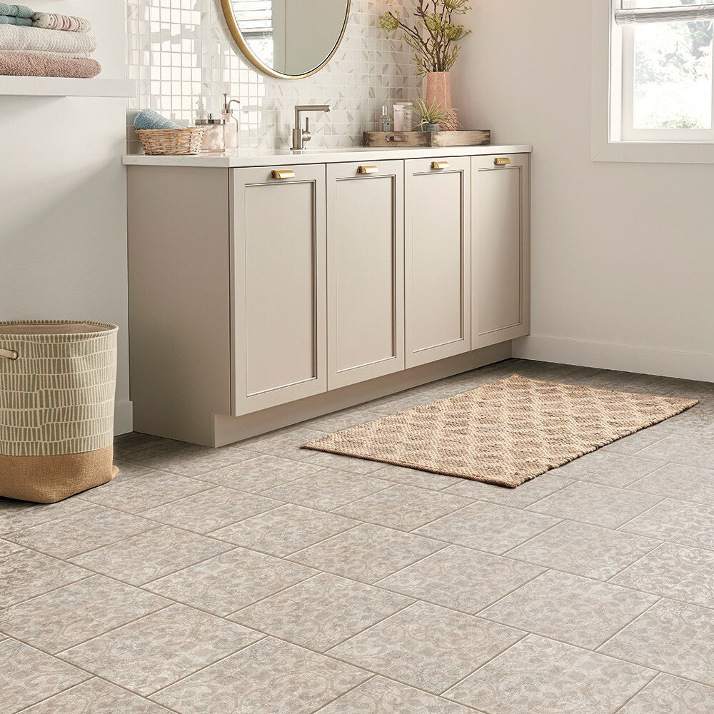 Armstrong Flooring Crescendo 12-in x 12-in Groutable Tan Peel and Stick Vinyl Tile