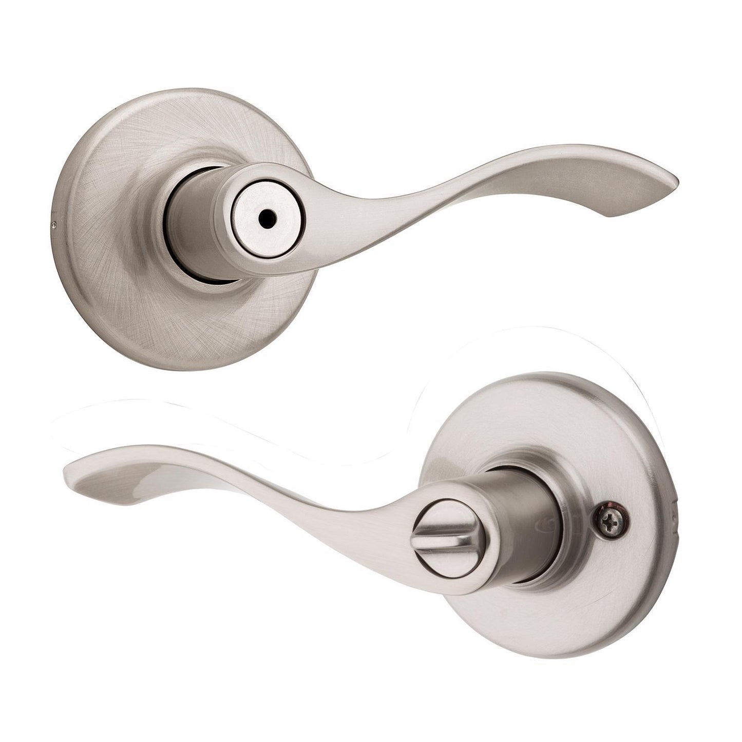 Kwikset Balboa Satin Nickel Privacy Lever, Right or Left Handed