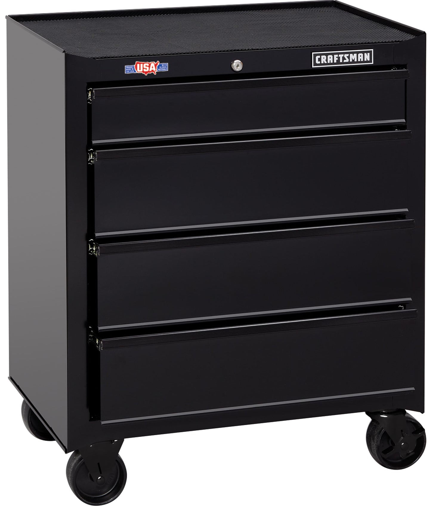 CRAFTSMAN 1000 Series 4-Drawer Steel Rolling Tool Cabinet, Black