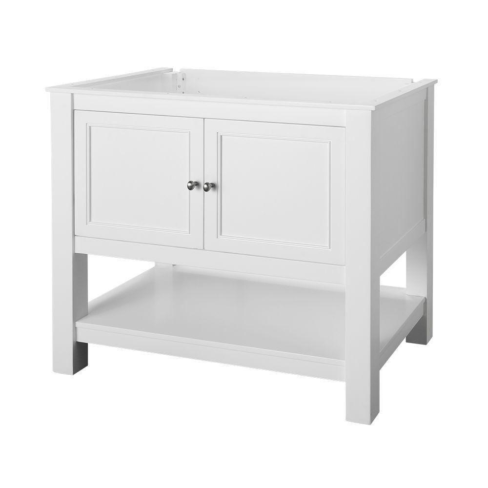 Gazette 30 in. W Bath Vanity Cabinet Only in White - Super Arbor