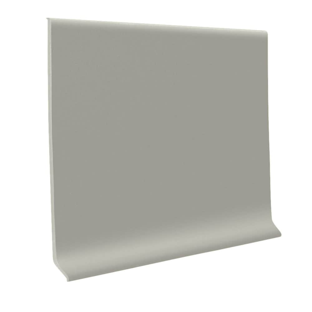 Flexco Light Gray 6-in x 48-in Vinyl Wall Base (30-Pack)
