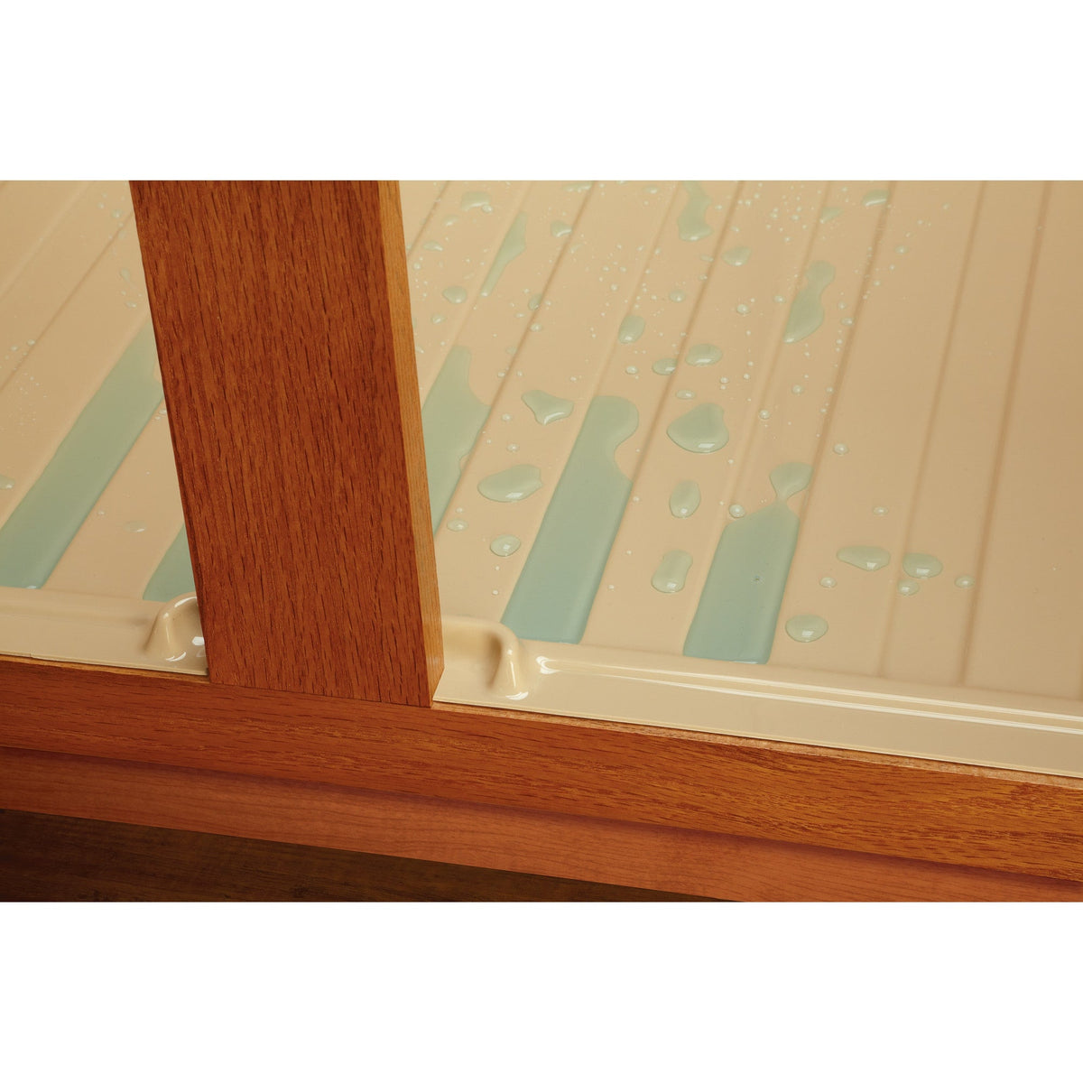 Rev-A-Shelf 34.5-in x 3-ft Gray Undersink Drip Tray, Molded Polymer