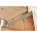 Rev-A-Shelf 6-in W x 24.5-in H 2-Tier Pull-Out Metal Soft-Close Cabinet Organizer, Maple Shelves