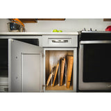 Rev-A-Shelf 0.75-in W x 18-in H 1-Tier Cabinet-Mount Metal Bakeware Organizer, 597 Series