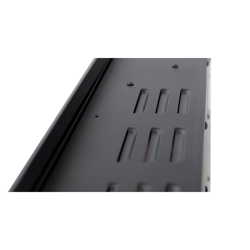 Slimline 50 in. Wall Mount and Recessed Electric Fireplace in Black - Super Arbor