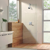 2-Spray Settings 2.92 in. Wall Mount Fixed Adjustable Shower Head in Chrome - Super Arbor