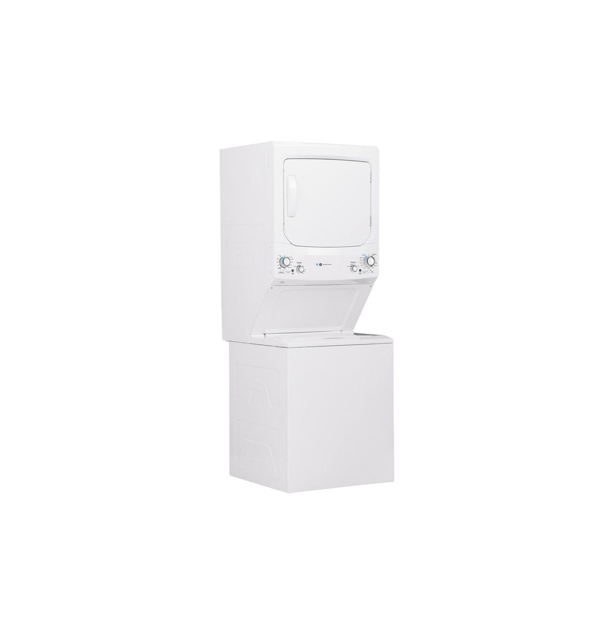 GE Electric Stacked Laundry Center, 3.9-cu ft Washer & 5.9-cu ft Dryer, ENERGY STAR, White (GUD27EESNWW)