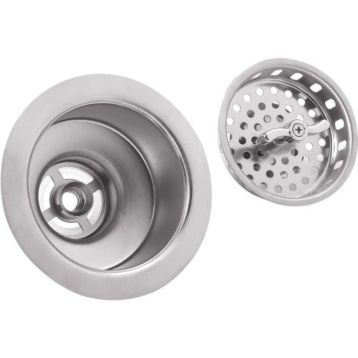 Drop-In 22-Gauge Stainless Steel 15 in. 2-Hole Single Bowl Bar Sink and Drain Assembly