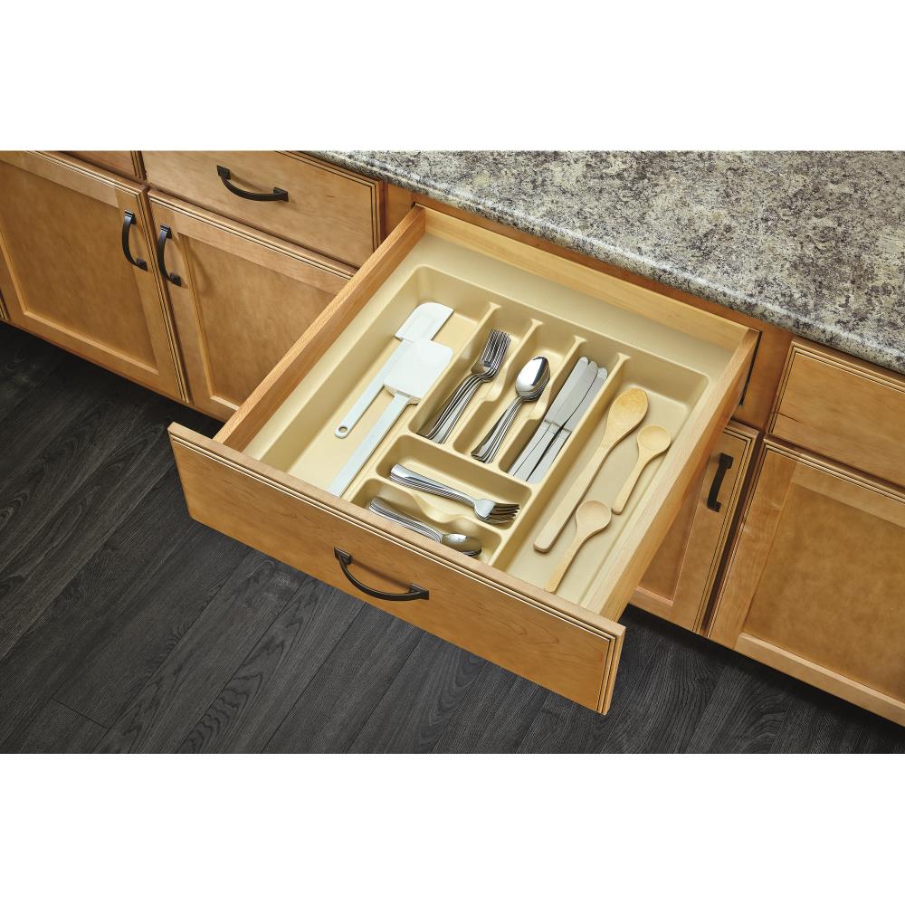 Rev-A-Shelf 21.25-in x 21.875-in Plastic Cutlery Insert Drawer Organizer