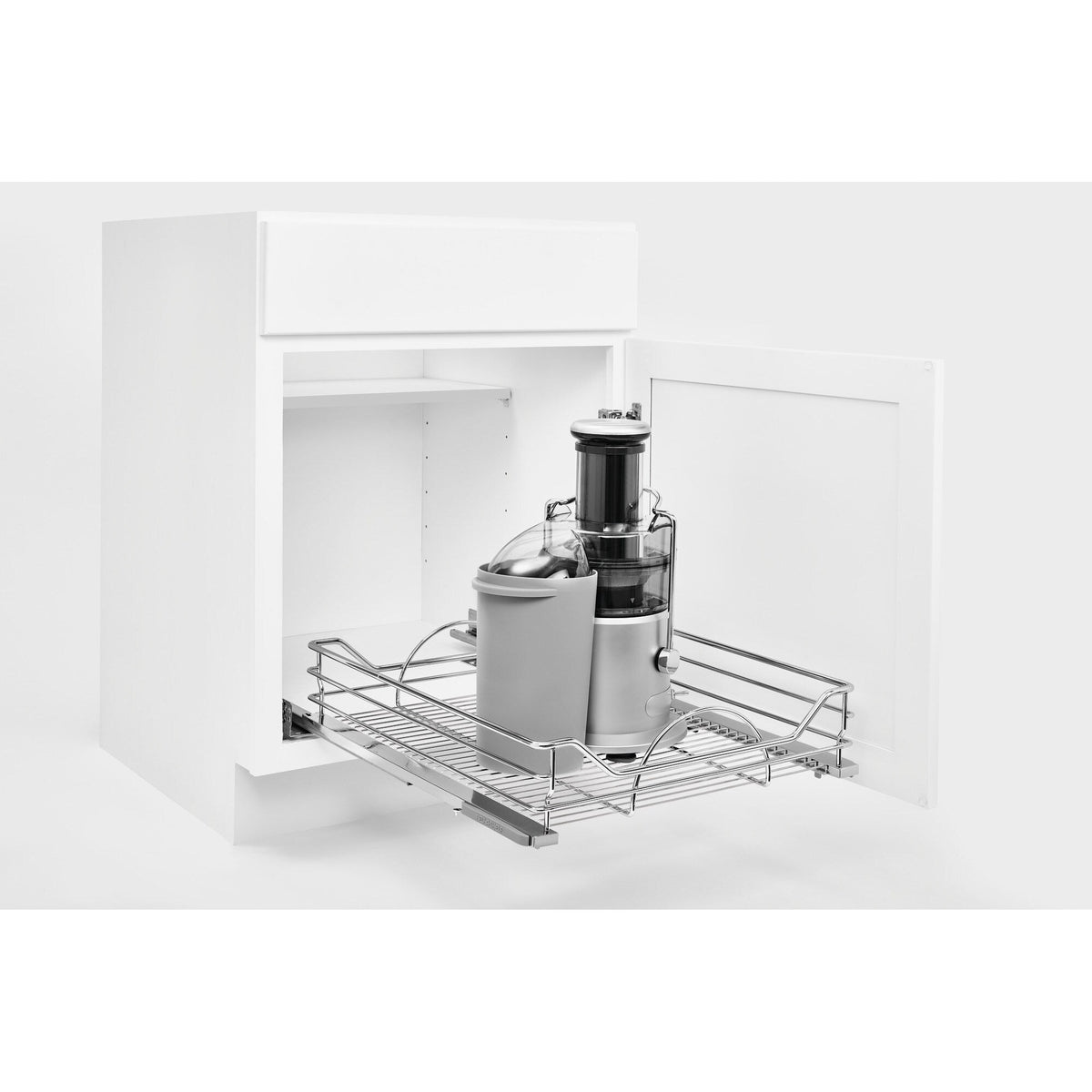 Rev-A-Shelf 20.31-in W x 6-in H 1-Tier Pull-Out Metal Soft-Close Cabinet Basket Organizer