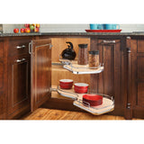 Rev-A-Shelf 39-in W x 24.5-in H 2-Tier Pull-Out Metal Baskets & Blind Corner Cabinet Organizer