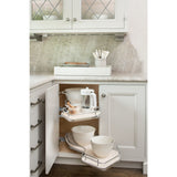 Rev-A-Shelf 39-in W x 24.5-in H 2-Tier Pull-Out Blind Corner Cabinet Organizer, Maple