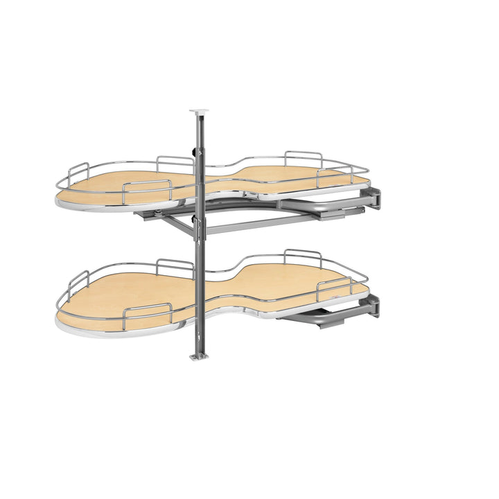 Rev-A-Shelf 39-in W x 24.5-in H 2-Tier Pull-Out Metal Baskets & Blind Corner Cabinet Organizer