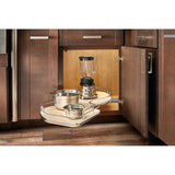 Rev-A-Shelf 39-in W x 6.5-in H 1-Tier Pull-Out Metal Cabinet Organizer, Maple, Right-Hand for Blind Left Corner