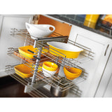 Rev-A-Shelf 26.25-in W x 24-in H 3-Tier Pull-Out Metal Soft Close Baskets & Cabinet Organizer
