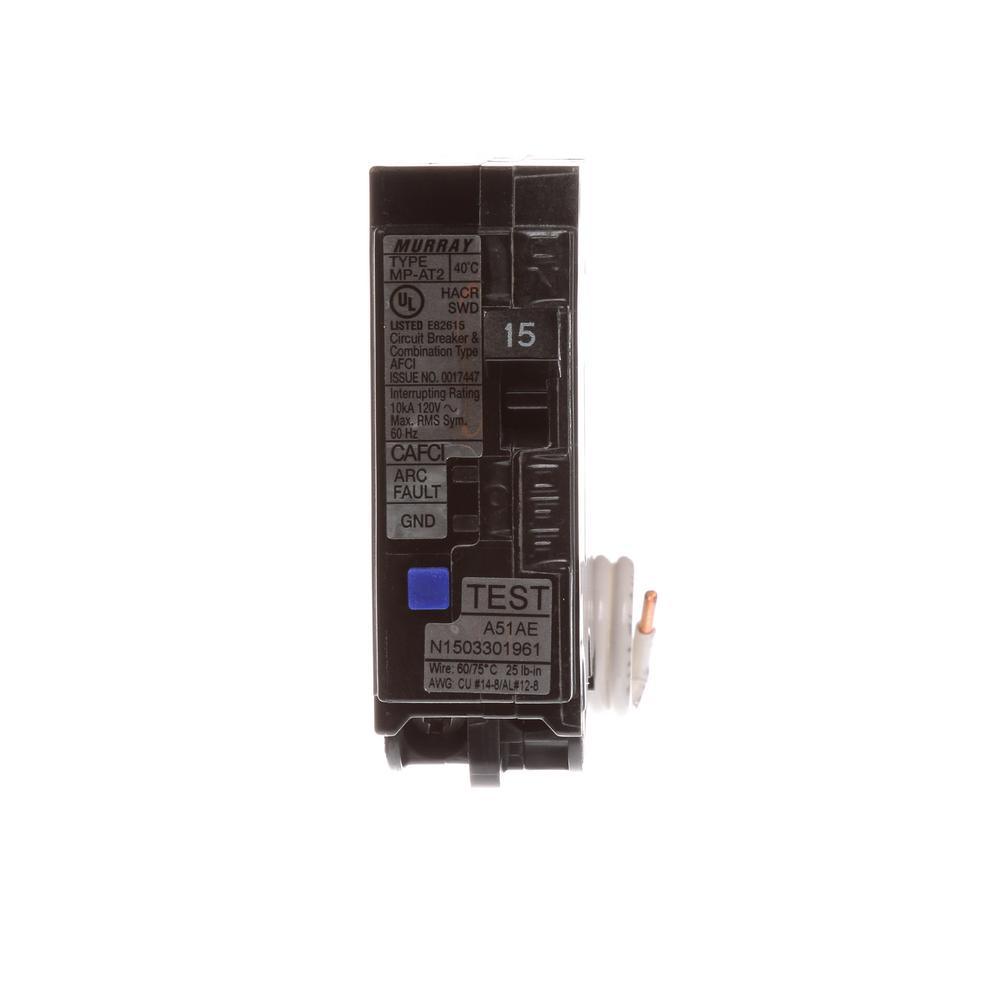 15 Amp 1 in. Single-Pole Combination AFCI Circuit Breaker - Super Arbor