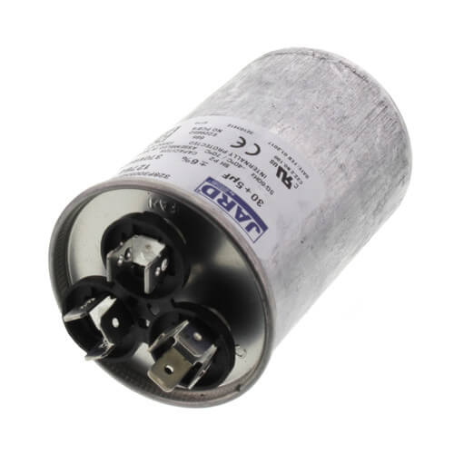 Jard 12764 capacitor - detail view (Voltage: 370V; MFD: 30/5)