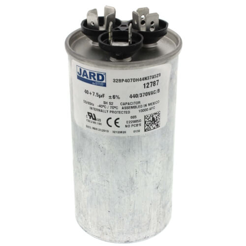 Jard 12787 capacitor - front view (Type: Capacitor; Voltage: 440v)