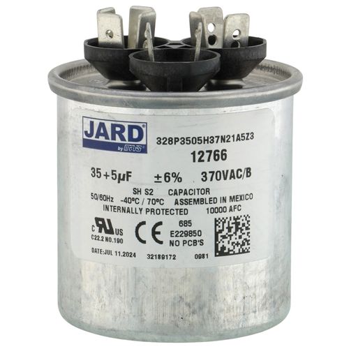 Jard 12789 capacitor - front view (Type: Capacitor; Voltage: 440v)