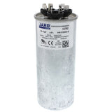 Jard 12792 capacitor - front view (Voltage: 440/370V; MFD: 55/5)