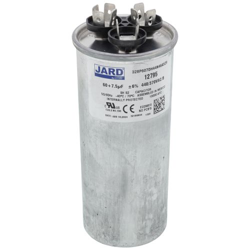 Jard 12795 capacitor - front view (Type: Capacitor; Voltage: 440v)