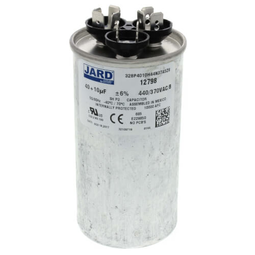 Jard 12798 capacitor - front view (Type: Capacitor; Voltage: 440/370V)