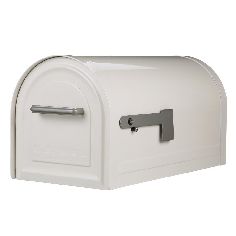 Reliant Large, Locking, Post Mount Mailbox, Black - Super Arbor