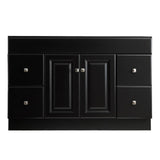 Wyndham 48 in. W x 21 in. D Ready to Assemble Bath Vanity Cabinet Only in Espresso