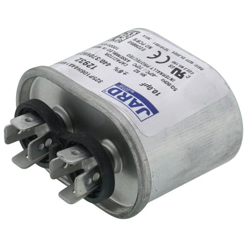 Jard 12932 capacitor - detail view (Voltage: 440v; MFD: 10)