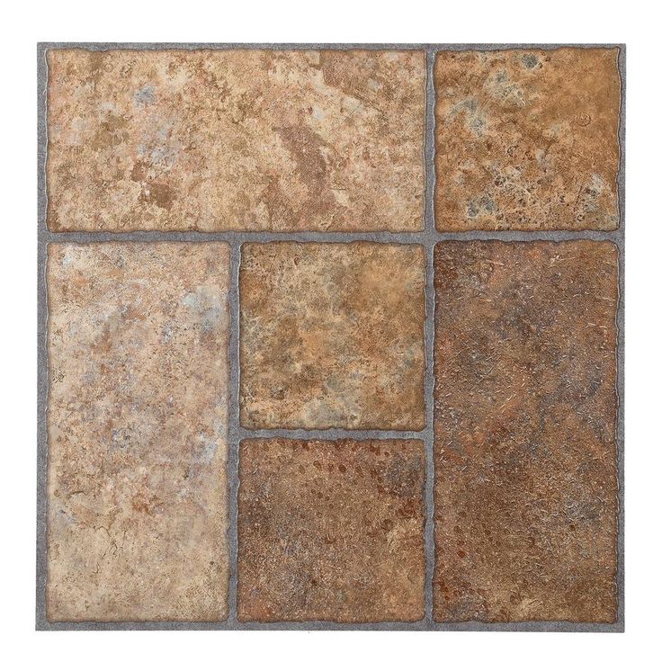 TrafficMASTER Bodden Bay 12 in. x 12 in. Terra Cotta Peel and Stick Vinyl Tile (30 sq. ft. / case)