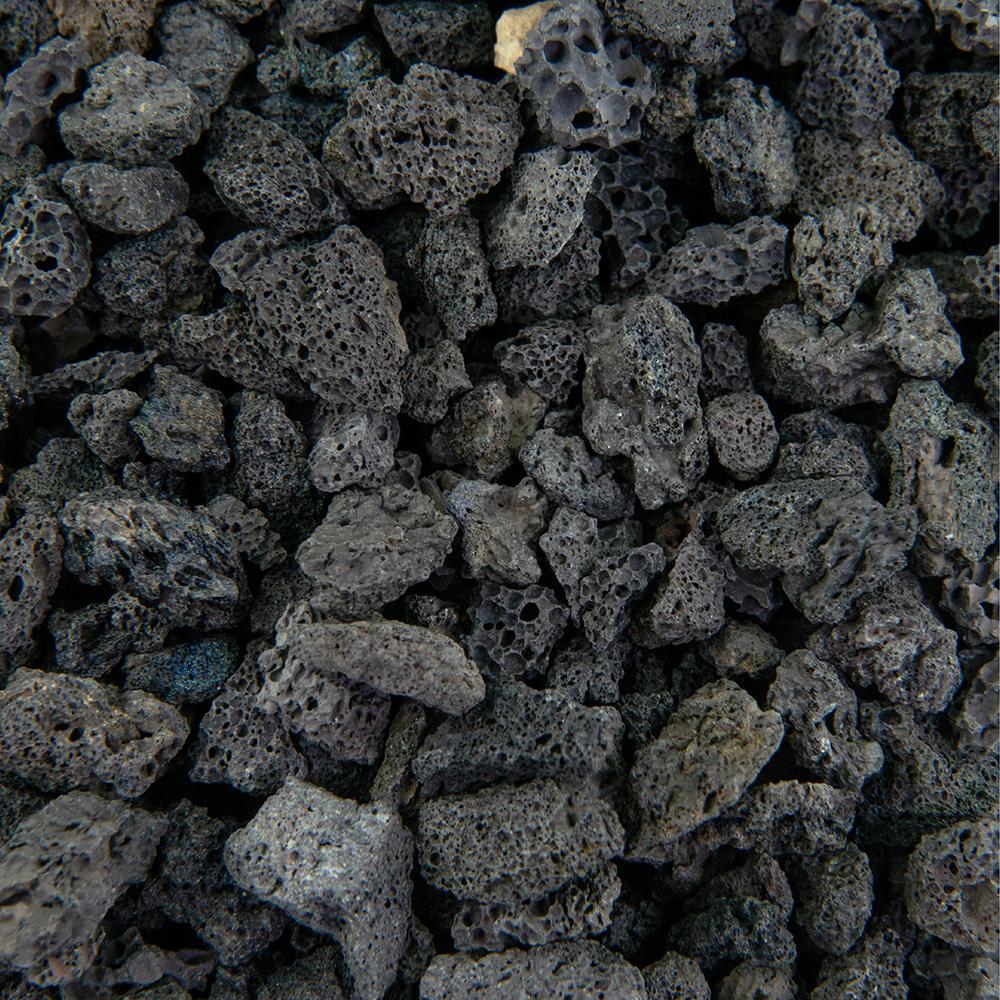 Southwest Boulder & Stone 17 cu. ft. 3/8 in. Black Lava Bulk Landscape Rock and Pebble for Gardening, Landscaping, Driveways and Walkways - Super Arbor