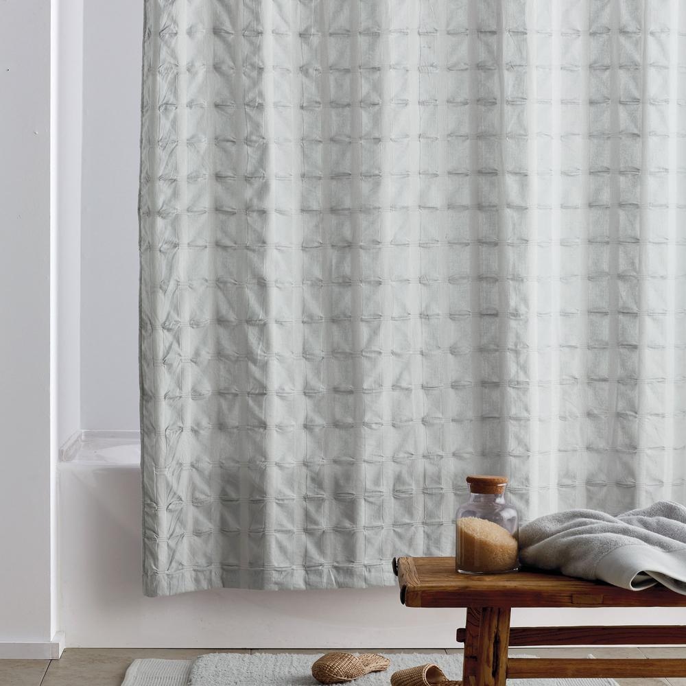 Organic Cotton 72 in. White Shower Curtain - Super Arbor