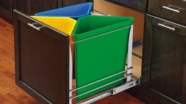 Rev-A-Shelf 25-Quart Plastic Soft Close Pull Out Trash Can