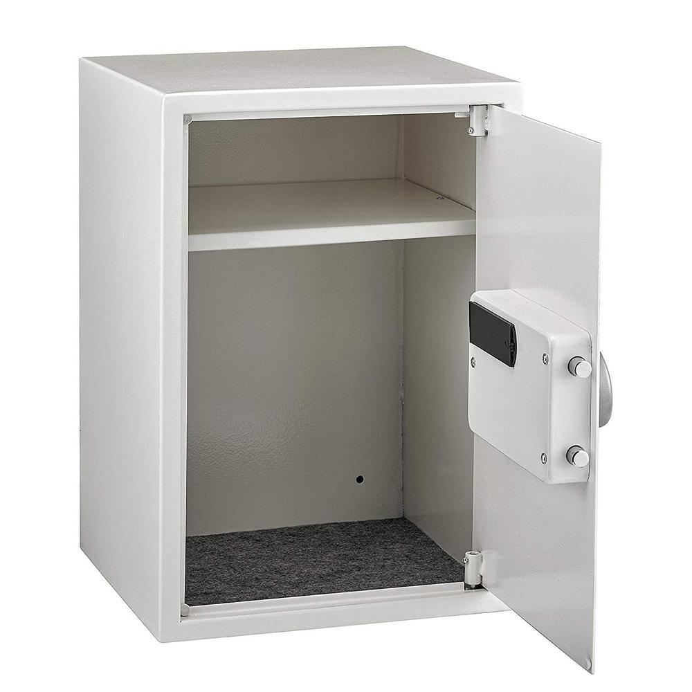 2.32 cu. ft. Steel Security Safe with Digital Lock, White - Super Arbor
