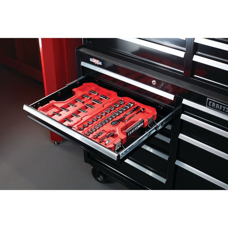 CRAFTSMAN 2000 Series 41-in W x 37.5-in H 10-Drawer Steel Rolling Tool Cabinet (Black)