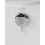 Laydown 72 in. Walk-in Whirlpool Bathtub in White with Left Hinged Middle Glass Door and 2 in. Left Drain - Super Arbor