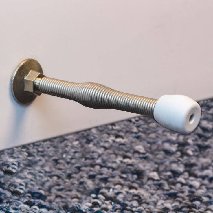 Satin Nickel Light Duty Spring Door Stop