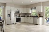 Style Selections Sorrento Marble 4-mil x 18-in W x 18-in L Groutable Water Resistant Peel and Stick Luxury Vinyl Tile Flooring