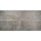 Lux Tile New Rock Fossil Dark Gray 24x48 Matte Porcelain Tile