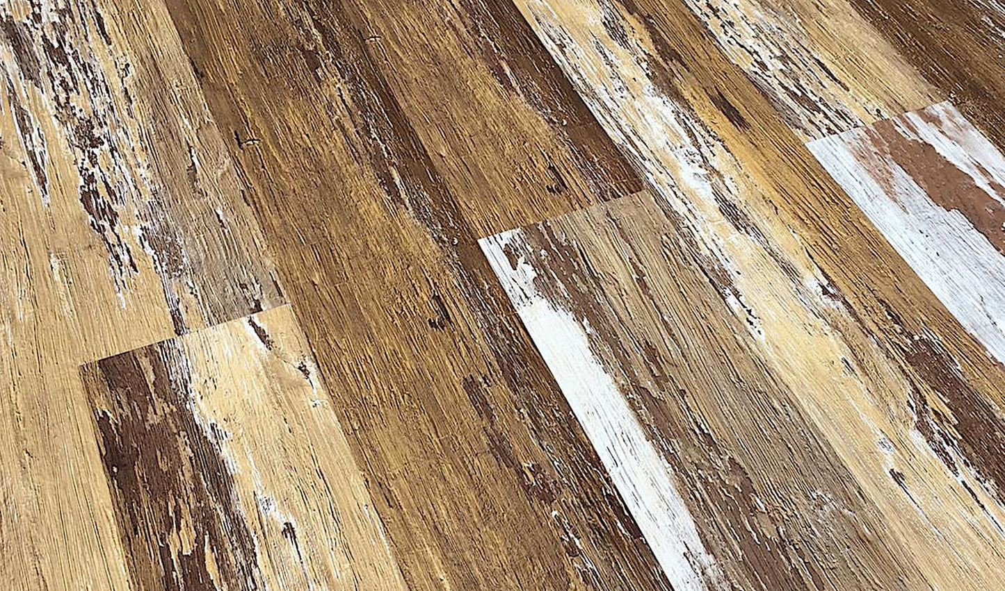 Deco Products Colors Old Brown Wood High Variation 6-in W x 36-in L x 2-mm Waterproof Luxury Vinyl Plank Flooring, 8-mil Wear Layer (30-sq ft/Case)